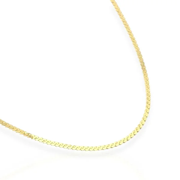 ROMANIAN LINK NECKLACE 18K GOLD