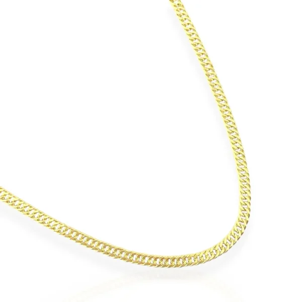 CUBAN RETICULATED NECKLACE 18K GOLD