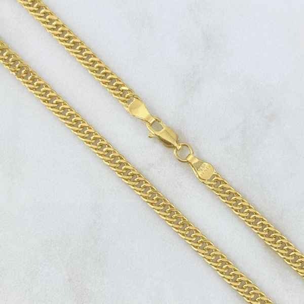 CUBAN RETICULATED NECKLACE 18K GOLD - Image 3