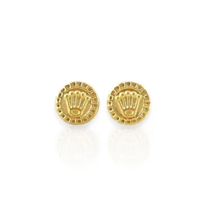 ROUND RX EARRINGS 18K GOLD